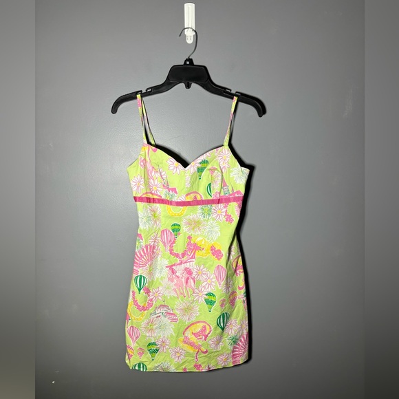 Vintage Lilly Pulitzer Spaghetti Strap Mini Dress Size 2 - Picture 1 of 3